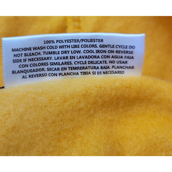 Bobbie Brooks Hoodie Womens Large Yellow White Gray Lace Up LOVE Colorblock New - Picture 10 of 11